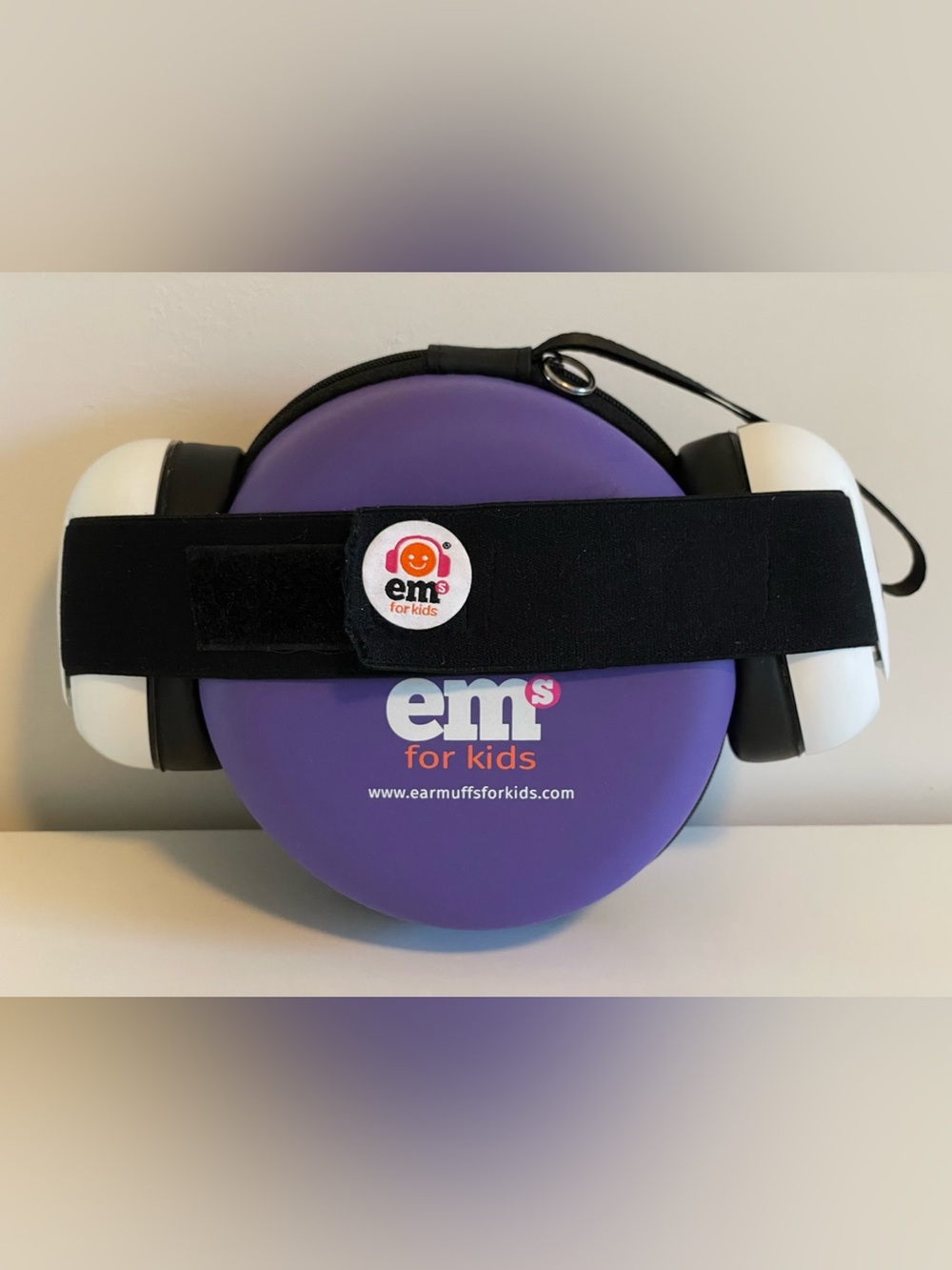 Ems for Kids Hearing Protection Earmuffs in Purple & White Like New